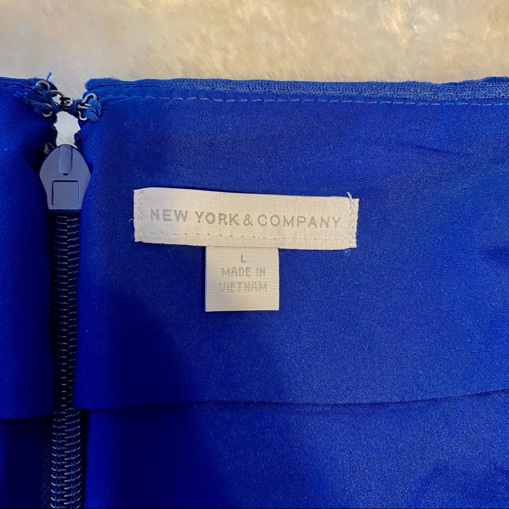 New York & Company Royal Mesh-Stripe Pencil Skirt - Picture 7 of 9